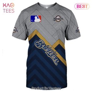 NEW FASHION 2023 Milwaukee Brewers T-shirt 3D Short Sleeve O Neck gift for fan