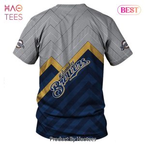 NEW FASHION 2023 Milwaukee Brewers T-shirt 3D Short Sleeve O Neck gift for fan