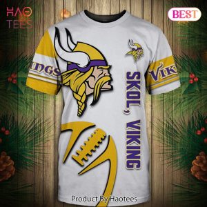 NEW FASHION 2023 Minnesota Vikings T-shirt Graphic balls gift for fans