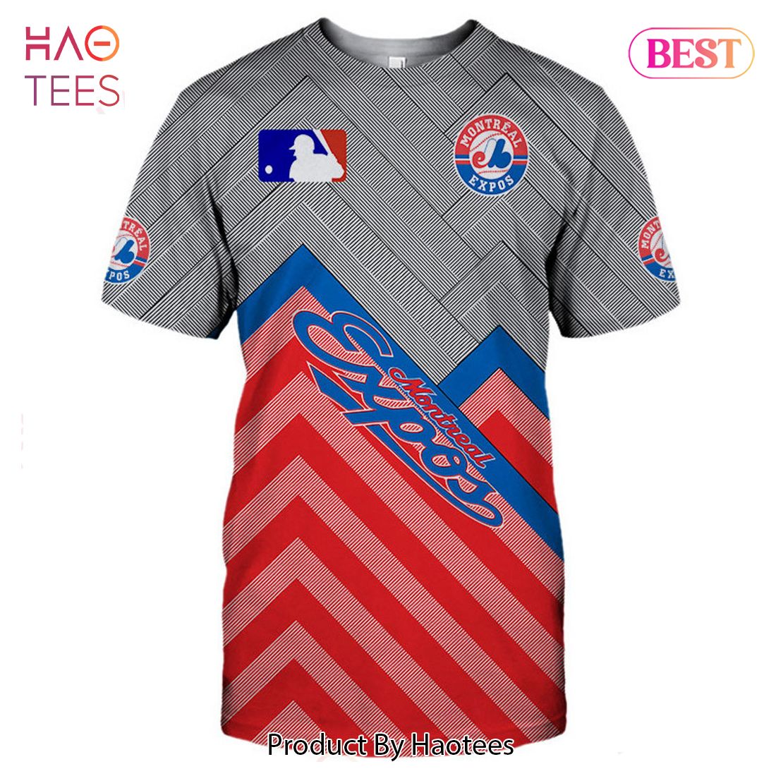 NEW FASHION 2023 Montreal Expos T-shirt 3D Short Sleeve O Neck