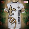 NEW FASHION 2023 New Orleans Saints T-shirt Graphic Cartoon player gift for fans