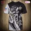 NEW FASHION 2023 New Orleans Saints T-shirt graphic heart ECG line