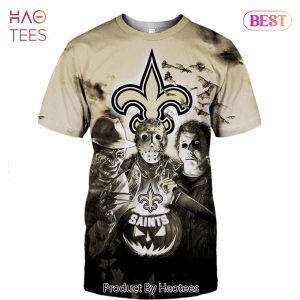 New Orleans Saints T-shirt graphic heart ECG line - Trend Tee Shirts Store