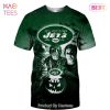 NEW FASHION 2023 New York Jets T-shirt Halloween Horror Night gift for fan