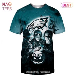 NEW FASHION 2023 Philadelphia Eagles T-shirt Halloween Horror Night gift for fan