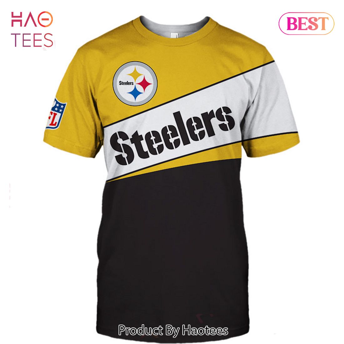 Pittsburgh Steelers T-shirt 3D new style Short Sleeve gift for fan