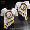 NEW FASHION 2023 Pittsburgh Steelers T-shirt Halloween pumpkin skull NEW FASHION 2023 Pittsburgh Steelers T-shirt Halloween pumpkin skull