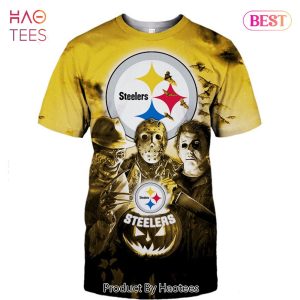 NEW FASHION 2023 Pittsburgh Steelers T-shirt Halloween Horror Night gift for fan