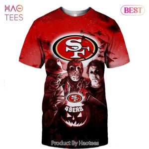 NEW FASHION 2023 San Francisco 49ers T-shirt Halloween Horror Night gift for fan
