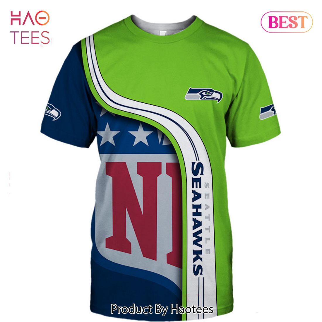 NEW FASHION 2023 Seattle Seahawks T-shirt 3D new style Short