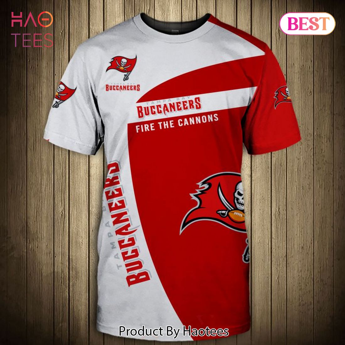 NEW FASHION 2023 Tampa Bay Buccaneers T-shirt 3D _Fire the cannons_Short Sleeve NEW FASHION 2023 Tampa Bay Buccaneers T-shirt 3D _Fire the cannons_Short Sleeve