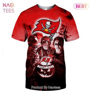 NEW FASHION 2023 Tampa Bay Buccaneers T-shirt Halloween Horror Night gift for fan