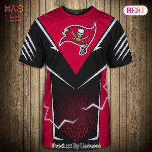 NEW FASHION 2023 Tampa Bay Buccaneers T-shirt lightning graphic gift for men