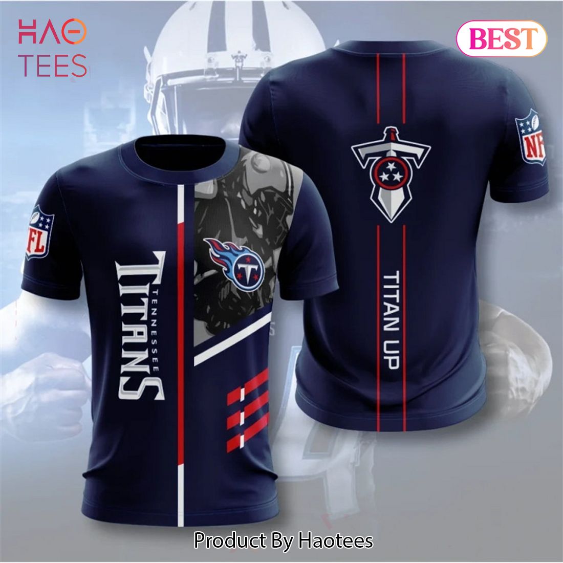 NEW FASHION 2023 Tennessee Titans T-shirt 3D _Titans Up_Short Sleeve