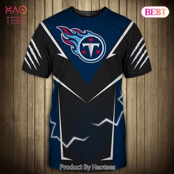 NEW FASHION 2023 Tennessee Titans T-shirt lightning graphic gift for men