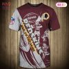 NEW FASHION 2023 Washington Football Team T-shirt graphic heart ECG line NEW FASHION 2023 Washington Football Team T-shirt graphic heart ECG line