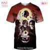 NEW FASHION 2023 Washington Football Team T-shirt Halloween pumpkin skull NEW FASHION 2023 Washington Football Team T-shirt Halloween pumpkin skull