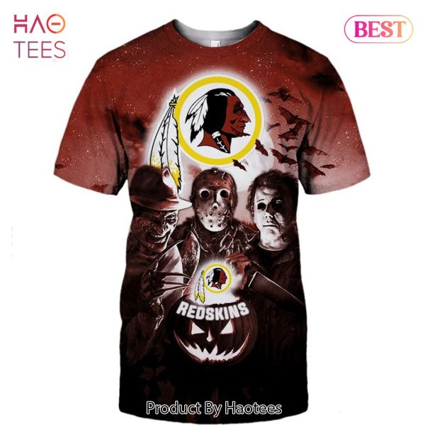 NEW FASHION 2023 Washington Football Team T-shirt Halloween Horror Night gift for fan