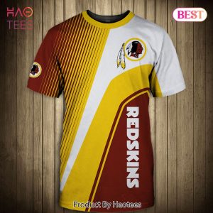 NEW FASHION 2023 Washington Redskins T-shirt 3D Short Sleeve O Neck gift for fan NFL