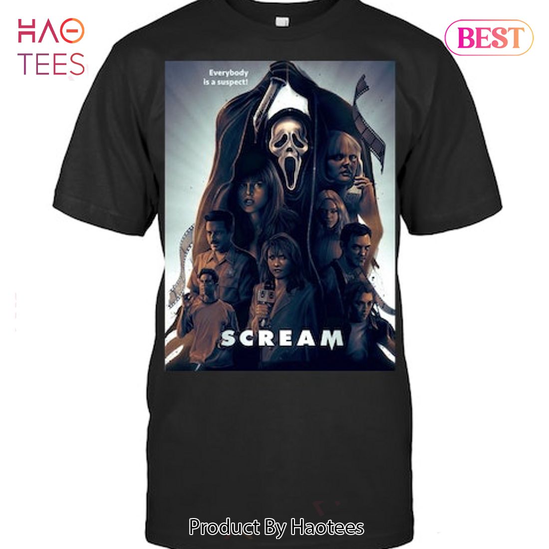 Everybody Is A Suspect Scream Movie T-Shirt Everybody Is A Suspect Scream Movie T-Shirt