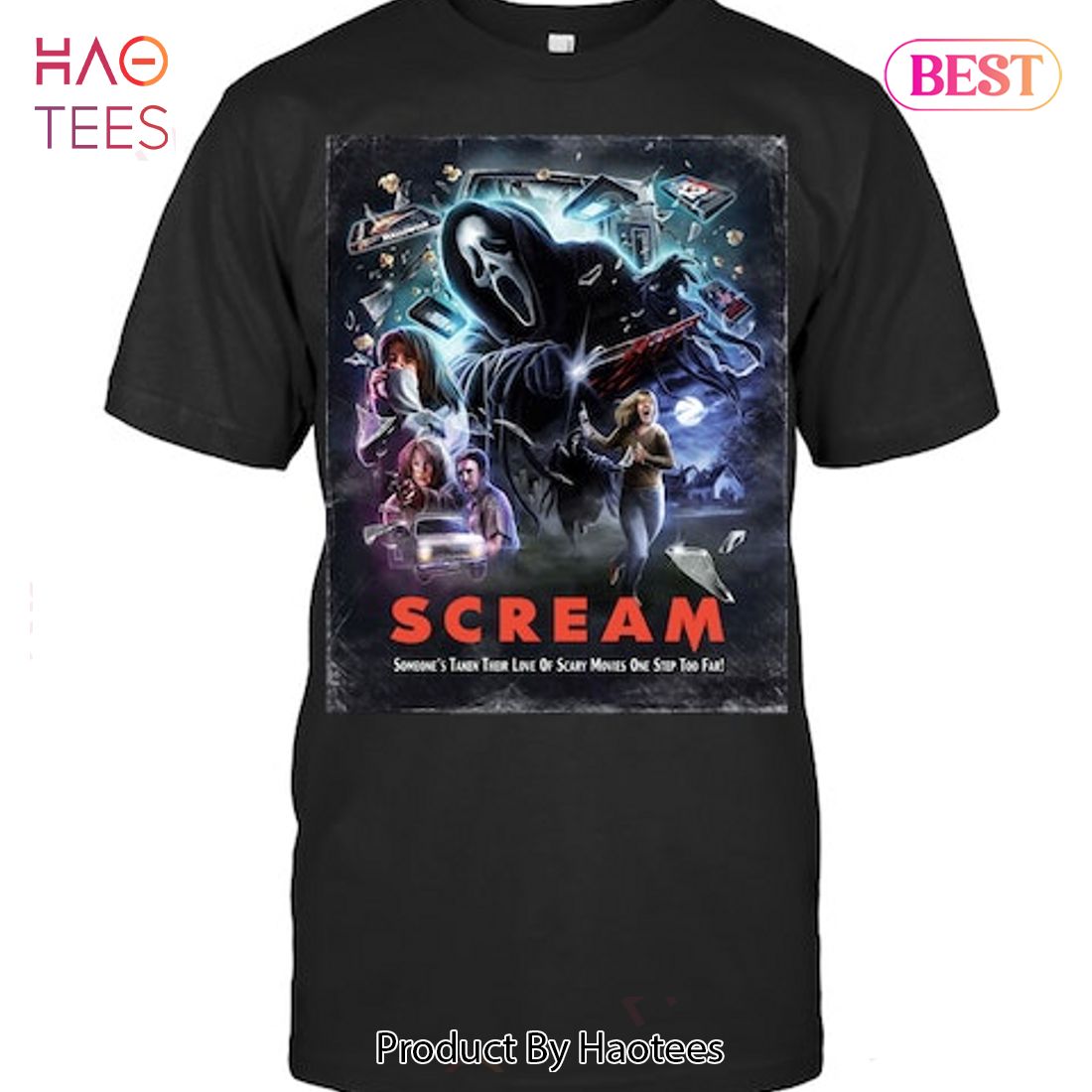 Scream Someone Taken Their Love Of Scary Movies One Step Too Far T-Shirt