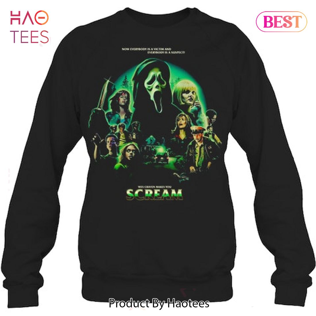 Now Everybody Is A Victim And Everybody Is A Suspect Scream Movie T-Shirt Now Everybody Is A Victim And Everybody Is A Suspect Scream Movie T-Shirt
