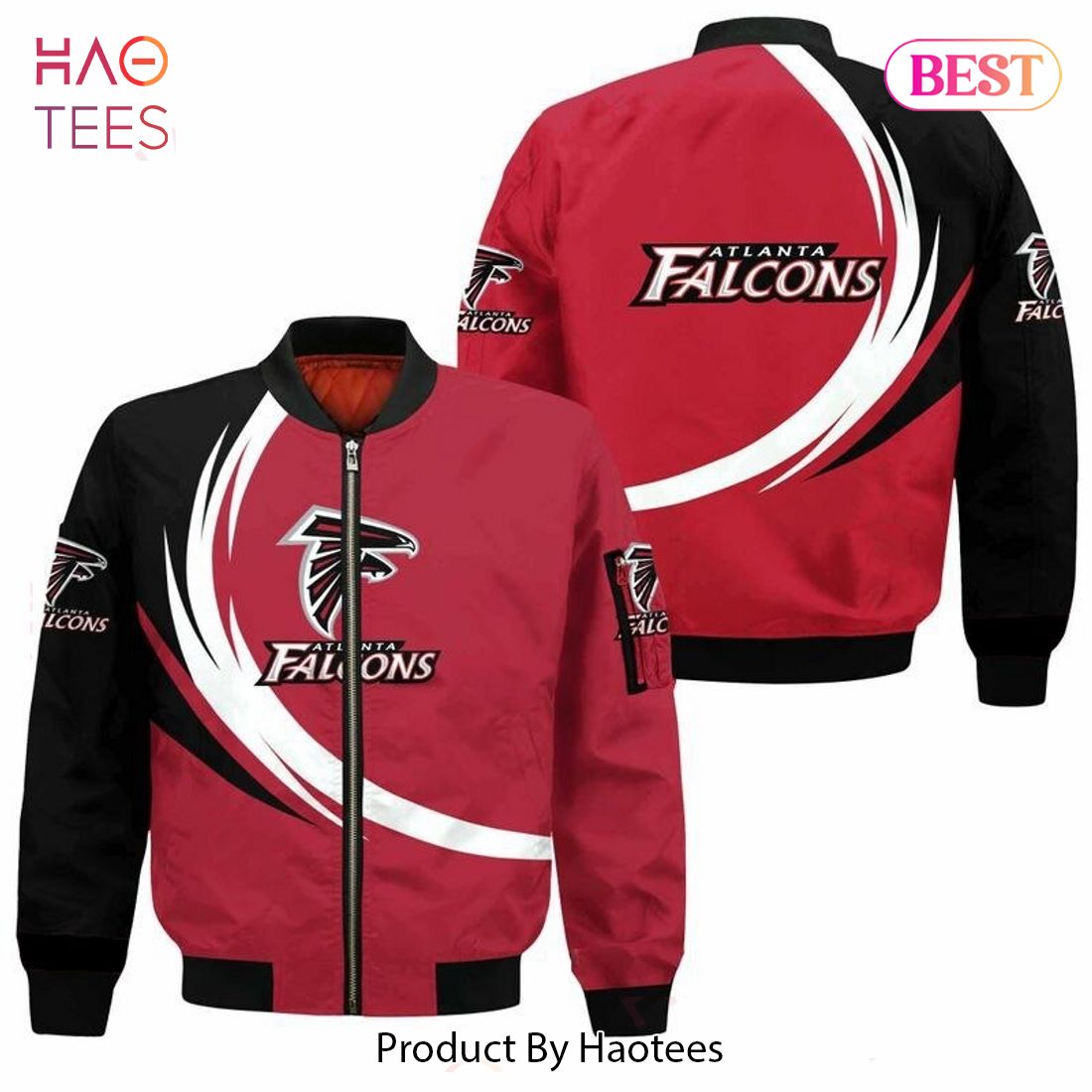 NEW FASHION 2023 Atlanta Falcons Bomber Jacket graphic curve NEW FASHION 2023 Atlanta Falcons Bomber Jacket graphic curve