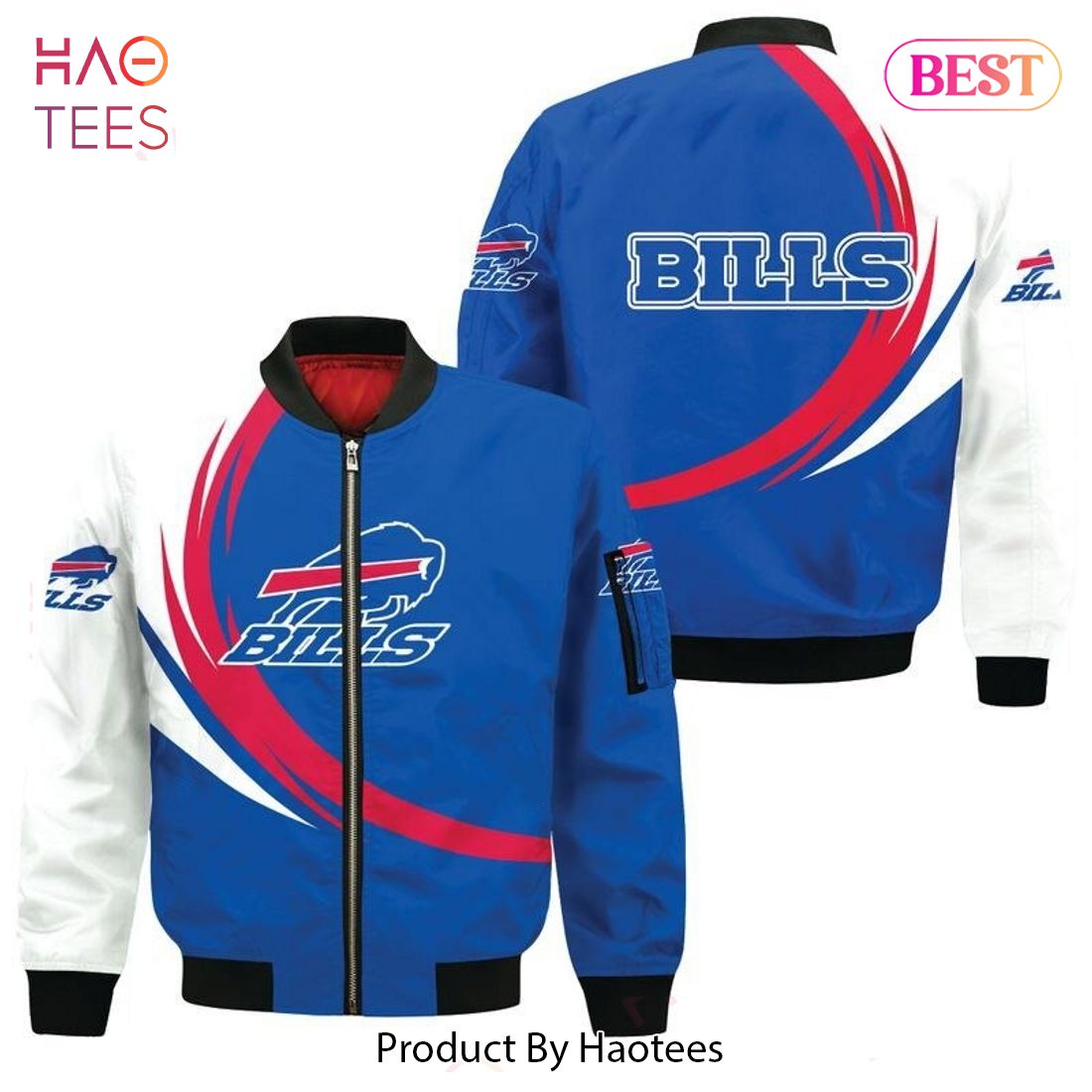 NEW FASHION 2023 Buffalo Bills Bomber Jacket graphic curve NEW FASHION 2023 Buffalo Bills Bomber Jacket graphic curve