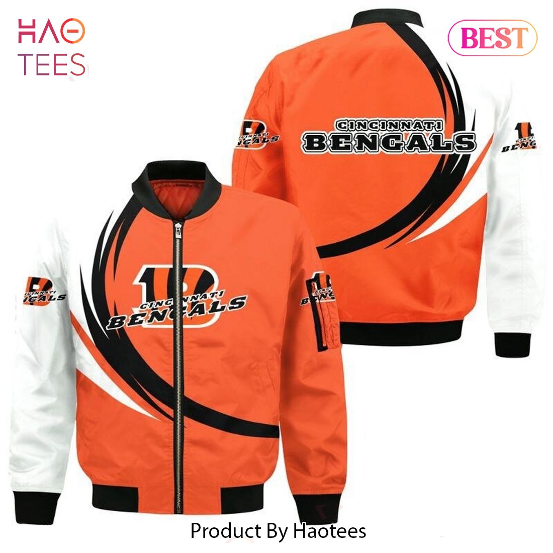 NEW FASHION 2023 Cincinnati Bengals Bomber Jacket graphic curve NEW FASHION 2023 Cincinnati Bengals Bomber Jacket graphic curve