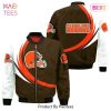 NEW FASHION 2023 Cleveland Browns Bomber Jacket graphic heart ECG line