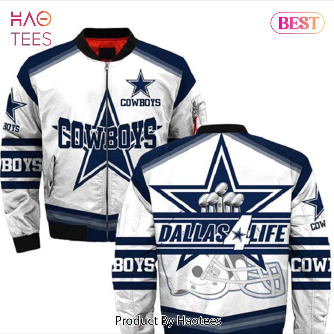 NEW FASHION 2023 Dallas Cowboys bomber jacket winter coat gift for men