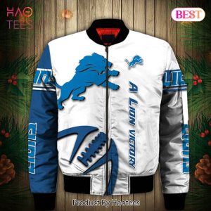 NEW FASHION 2023 Detroit Lions Bomber Jacket Graphic balls gift for fans