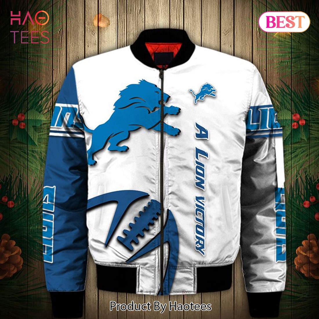 NEW FASHION 2023 Detroit Lions Bomber Jacket Graphic balls gift for fans NEW FASHION 2023 Detroit Lions Bomber Jacket Graphic balls gift for fans
