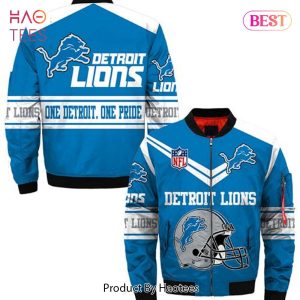 NEW FASHION 2023 Detroit Lions Jacket bomber Jacket Style winter coat gift for men