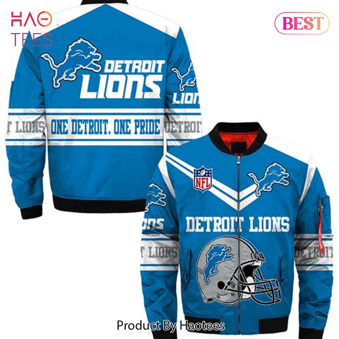 NFL Detroit Lions with White Louis Vuitton Logo Blue and Gray