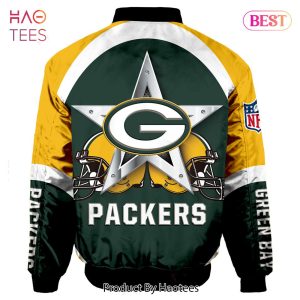 NEW FASHION 2023 Green Bay Packers Bomber Jacket Graphic Running men gift for fans