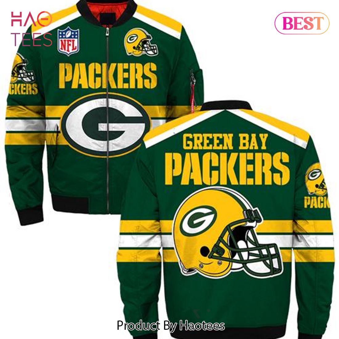 A Badass Green Bay Packers Mashup Adidas NFL Unisex Jersey Tee 