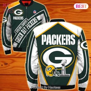 NEW FASHION 2023 Green Bay Packers bomber Jacket Super bowl champions winter gift for men
