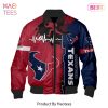NEW FASHION 2023 Houston Texans Bomber Jacket graphic heart ECG line