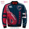NEW FASHION 2023 Houston Texans bomber Jacket lightning graphic gift for men