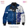 NEW FASHION 2023 Indianapolis Colts Bomber Jacket graphic heart ECG line