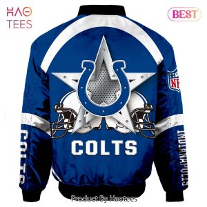 NEW FASHION 2023 Indianapolis Colts Bomber Jacket Graphic Running men gift for fans