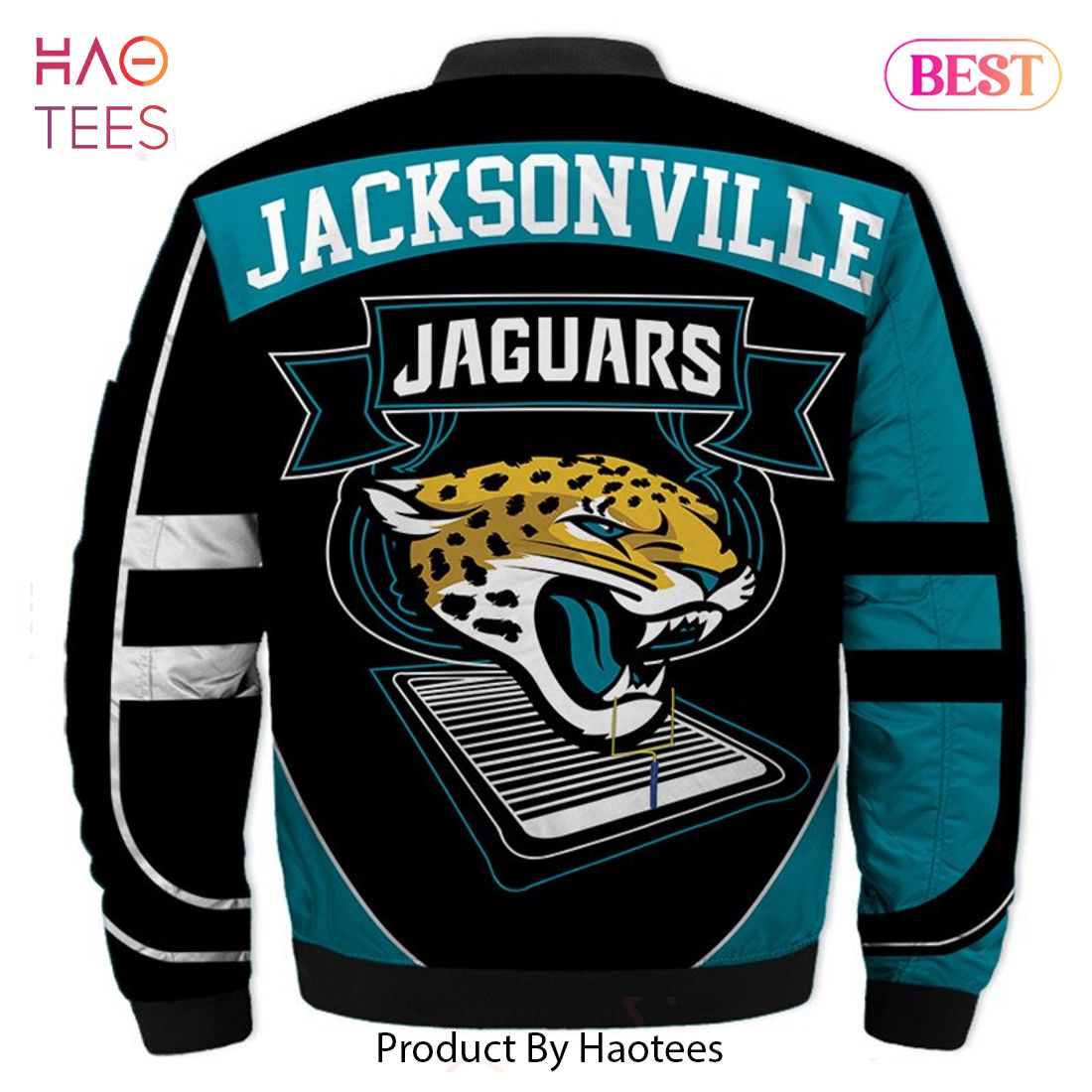 NFL Jacksonville Jaguars Football Leather Varsity Jacket