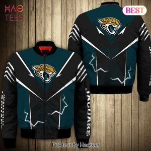 NEW FASHION 2023 Jacksonville Jaguars bomber Jacket lightning graphic gift for men