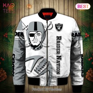 NEW FASHION 2023 Las Vegas Raiders Bomber Jacket Graphic balls gift for fans