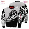 NEW FASHION 2023 Las Vegas Raiders bomber Jacket lightning graphic gift for men