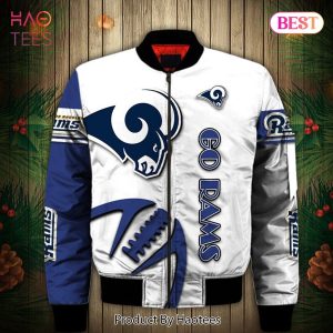 NEW FASHION 2023 Los Angeles Rams Bomber jacket Graphic balls gift for fans