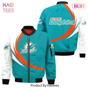 NEW FASHION 2023 Miami Dolphins Bomber Jacket graphic curve