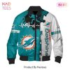 NEW FASHION 2023 Miami Dolphins Bomber Jacket graphic curve NEW FASHION 2023 Miami Dolphins Bomber Jacket graphic curve