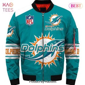 NEW FASHION 2023 Miami Dolphins bomber Jacket Style winter coat gift for men